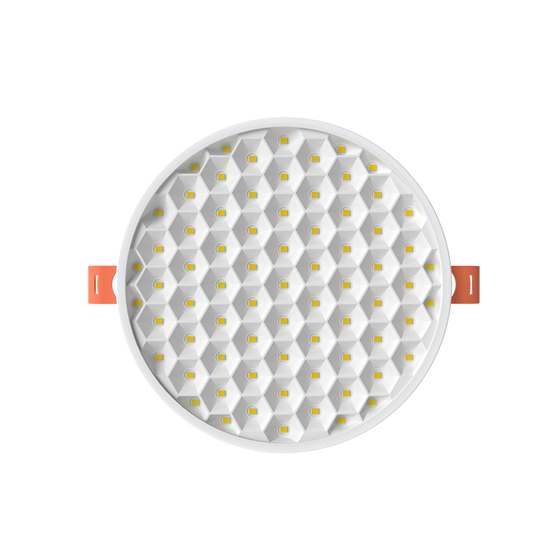 Luz de painel embutida em favo de mel