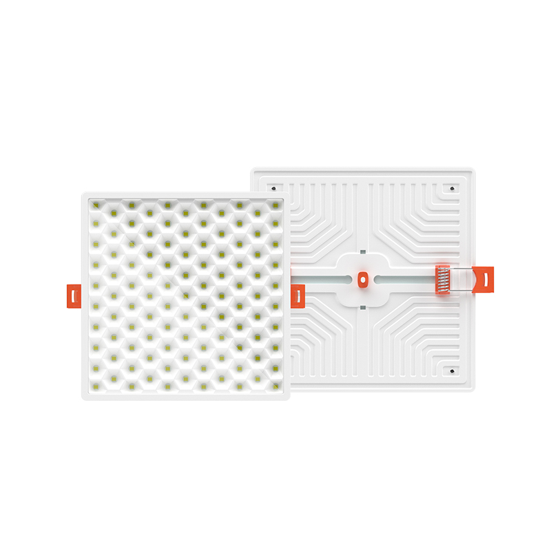 Luz de painel embutida em favo de mel